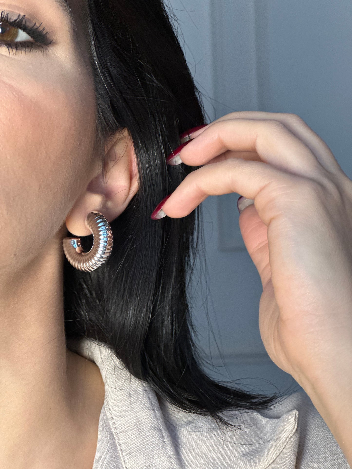 Orecchini circle double