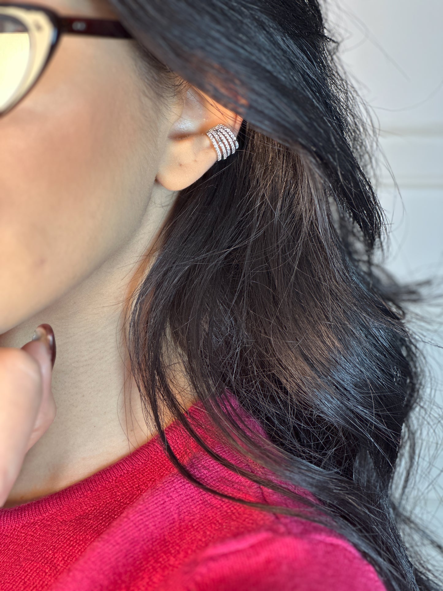 Ear cuff big strass