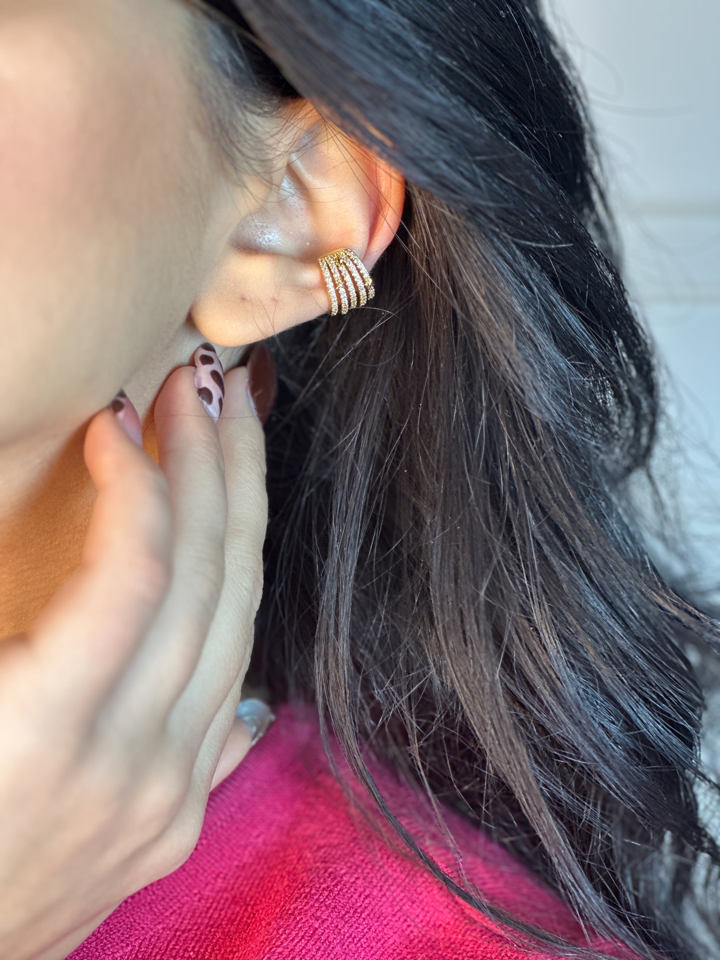 Ear cuff big strass