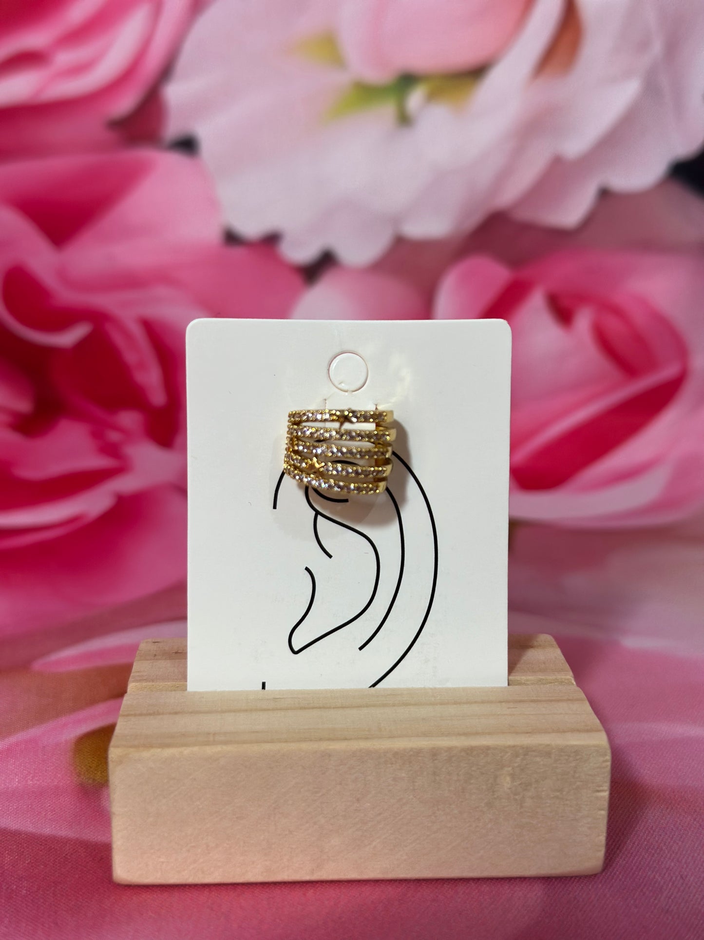 Ear cuff big strass