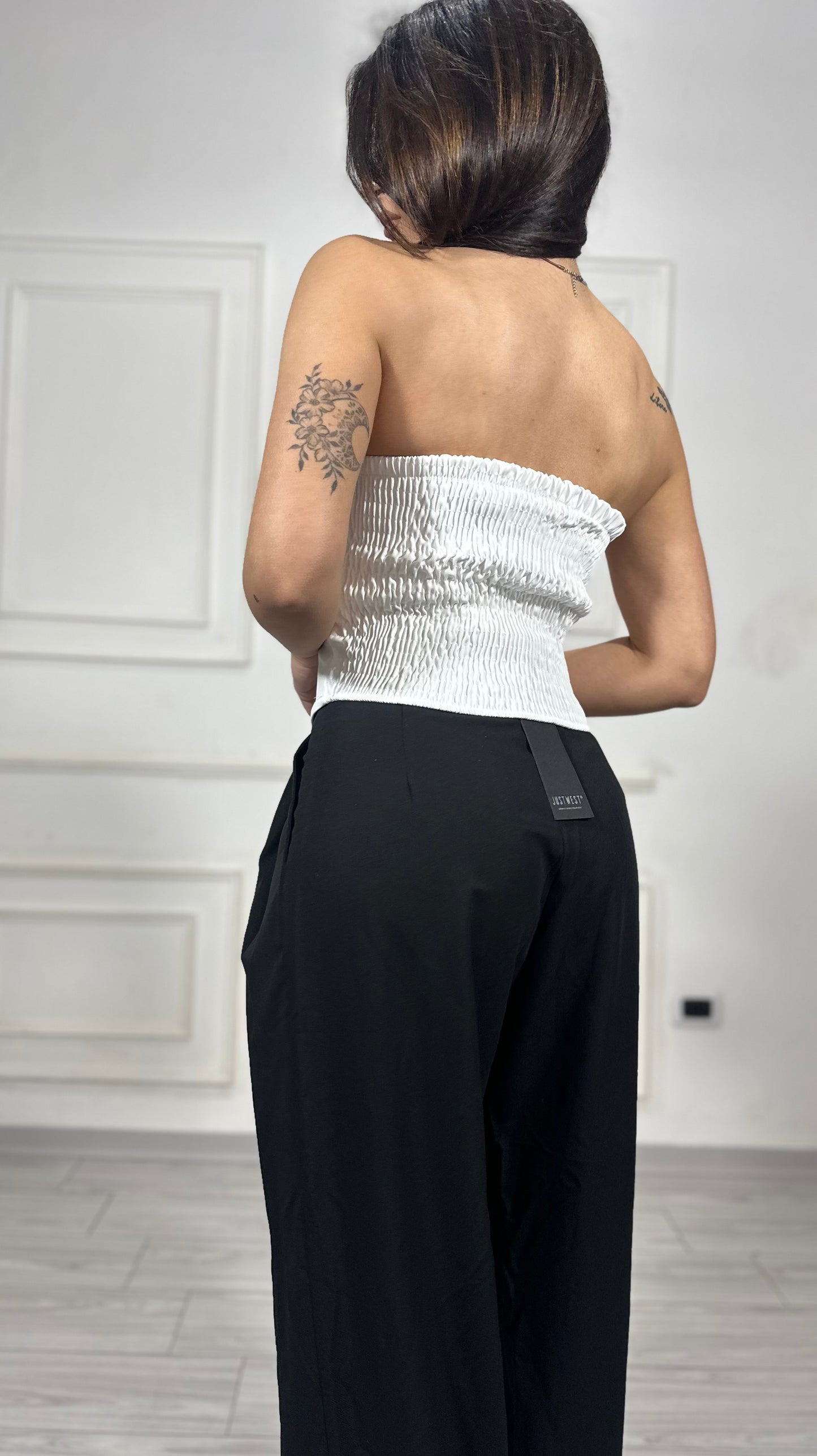 Top corsetto riporto pizzo
