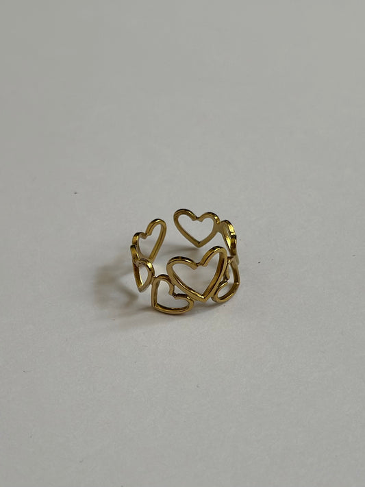Anello heart style
