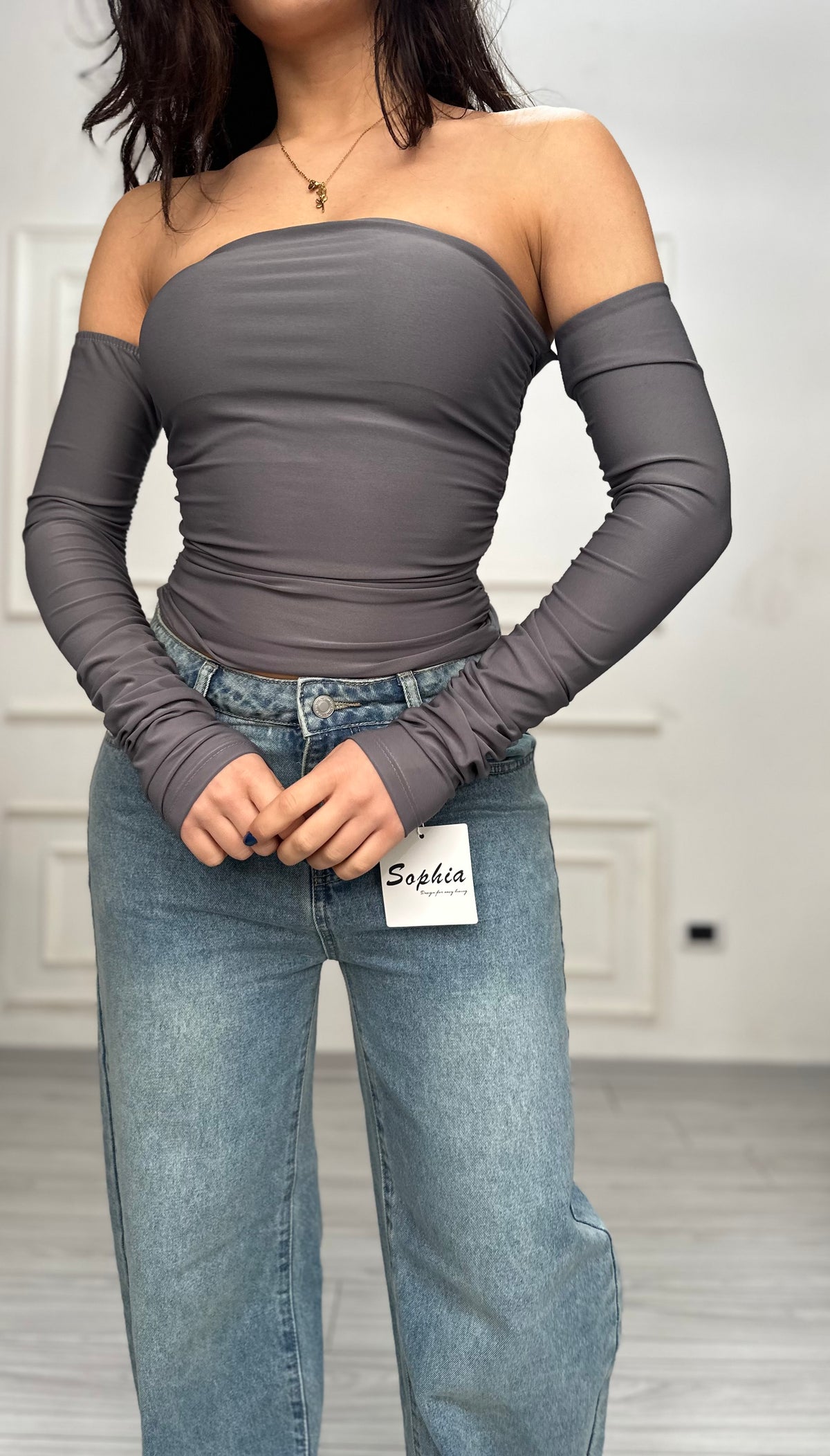 Maglia con manicotti