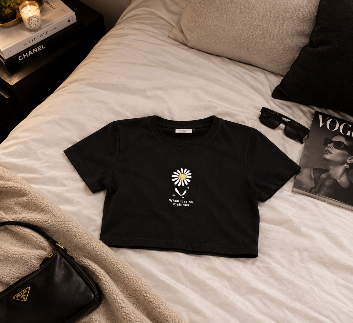 T-shirt shines