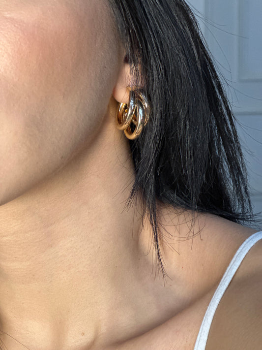 Orecchini triple circle