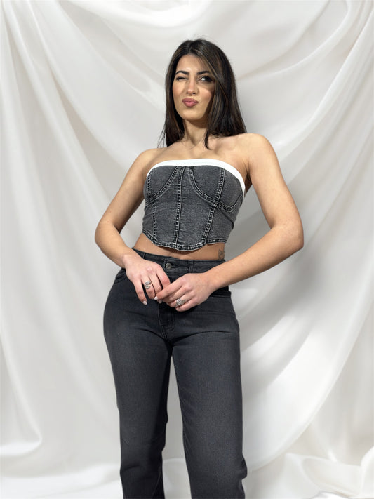 Top denim dark