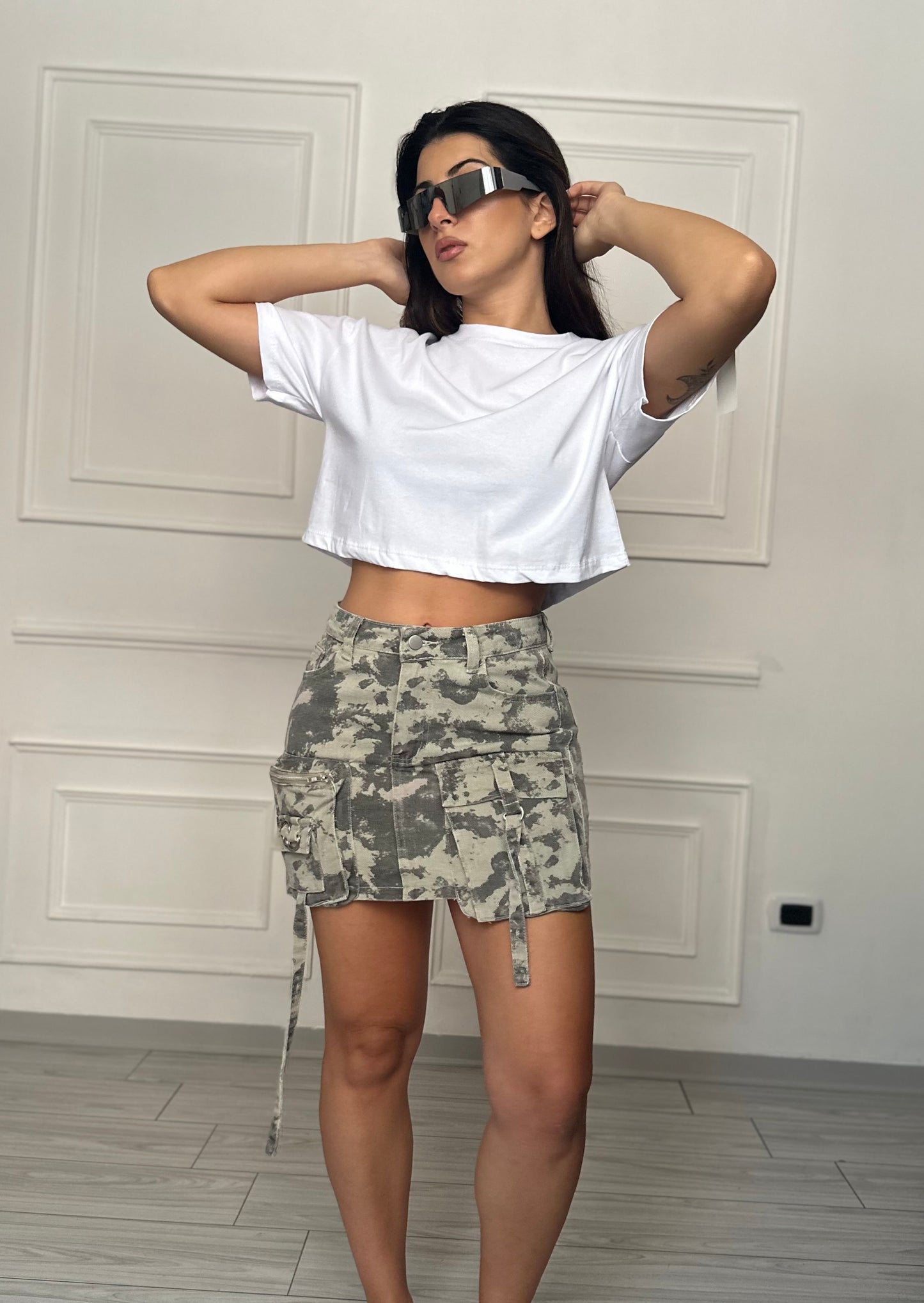 T-shirt crop basic