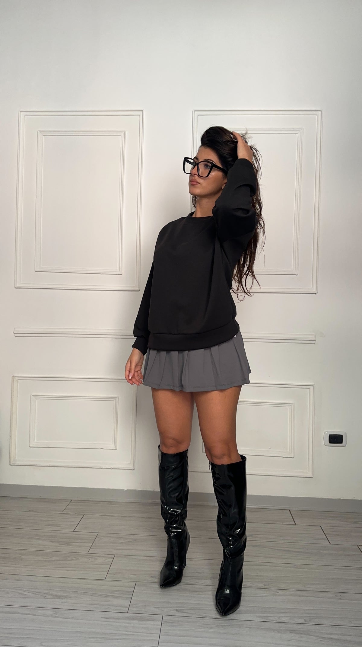 Felpa girocollo
