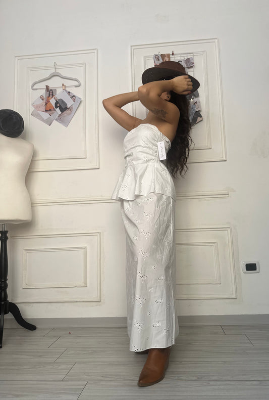 Maxi-gonna pizzo sangallo