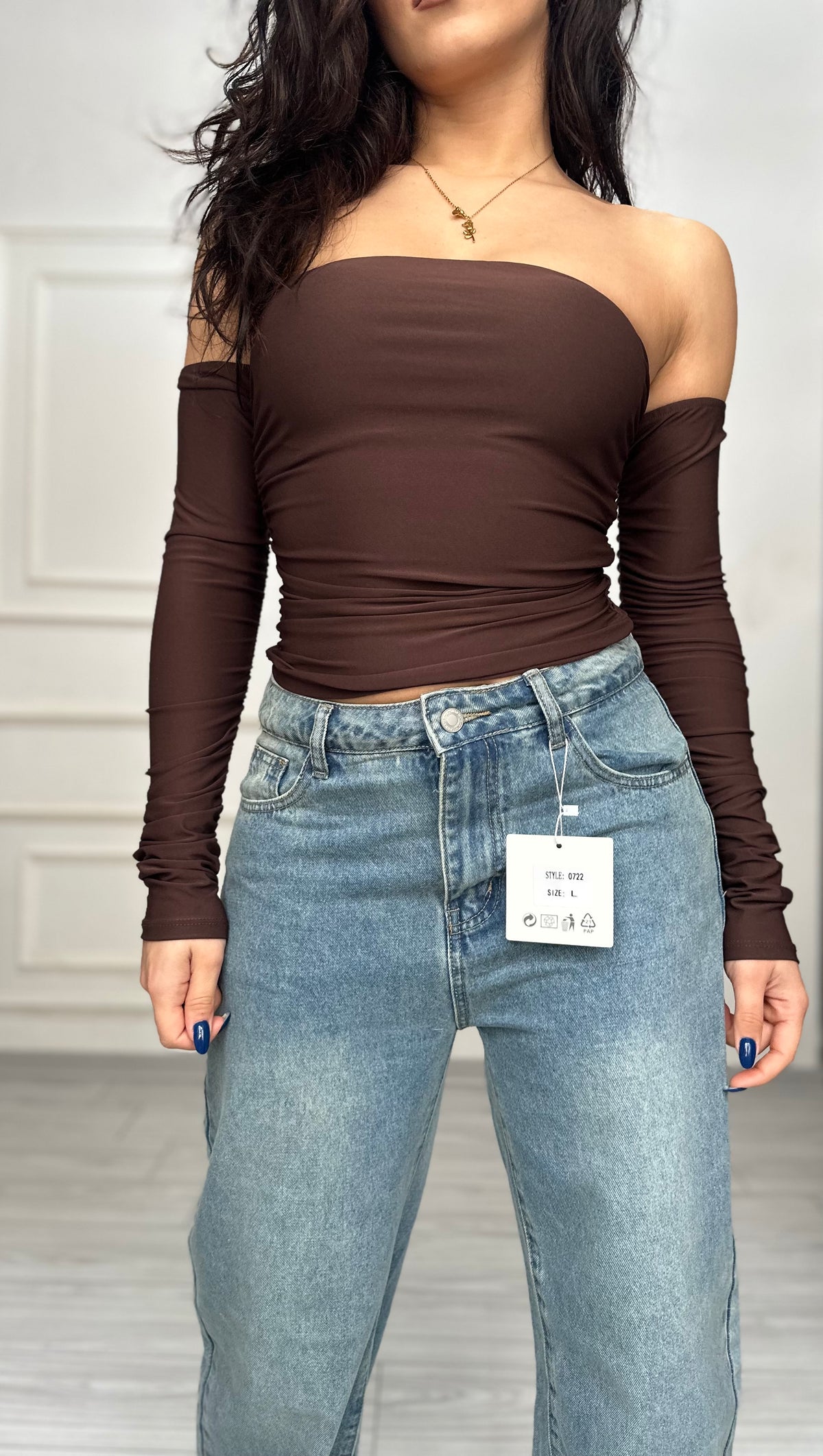 Maglia con manicotti
