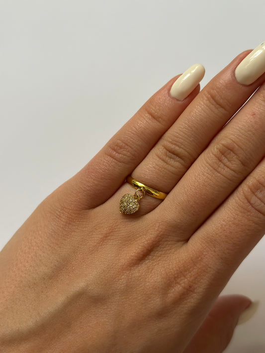 Anello heart charme