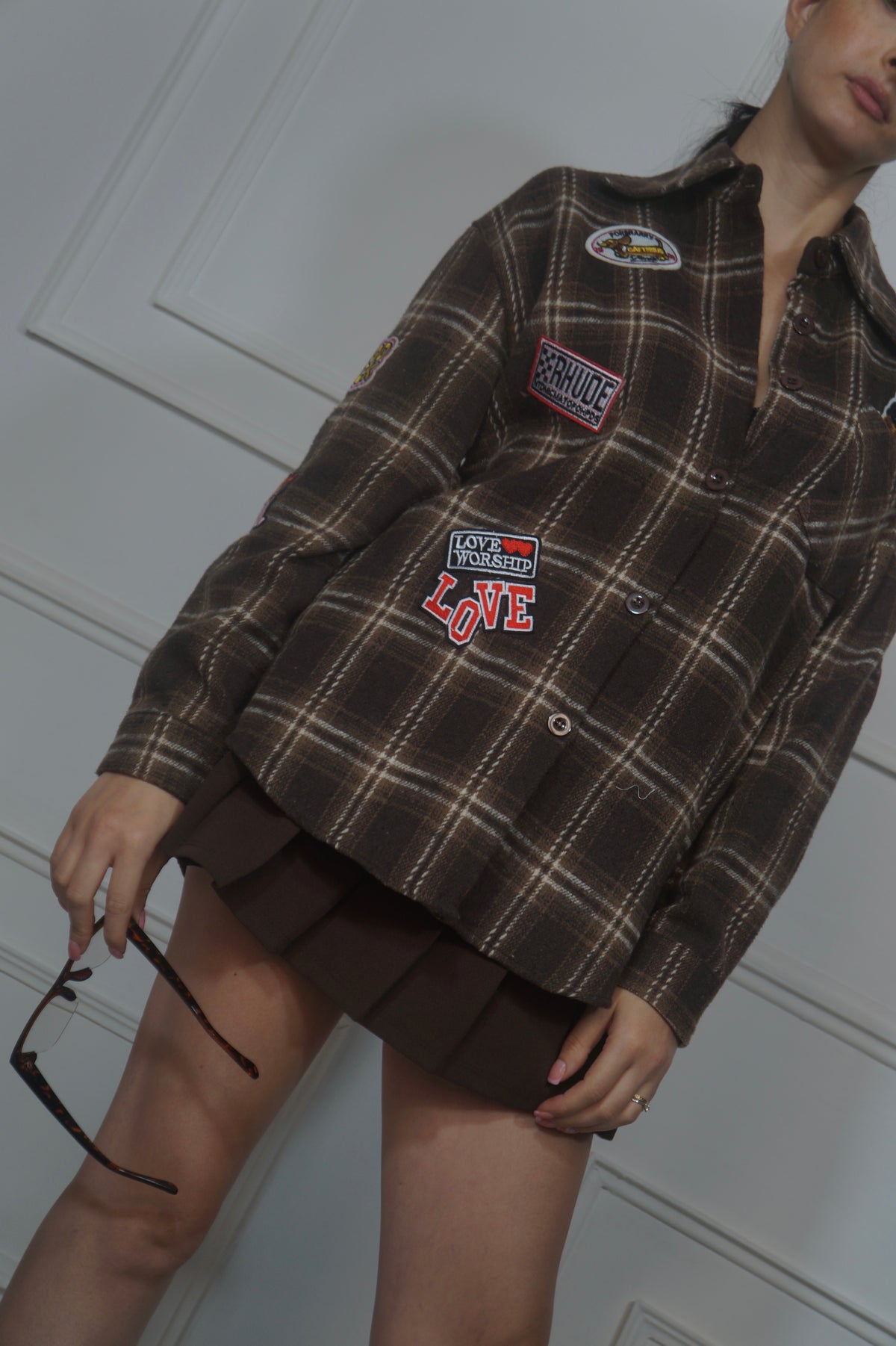 Camicia tartan bear