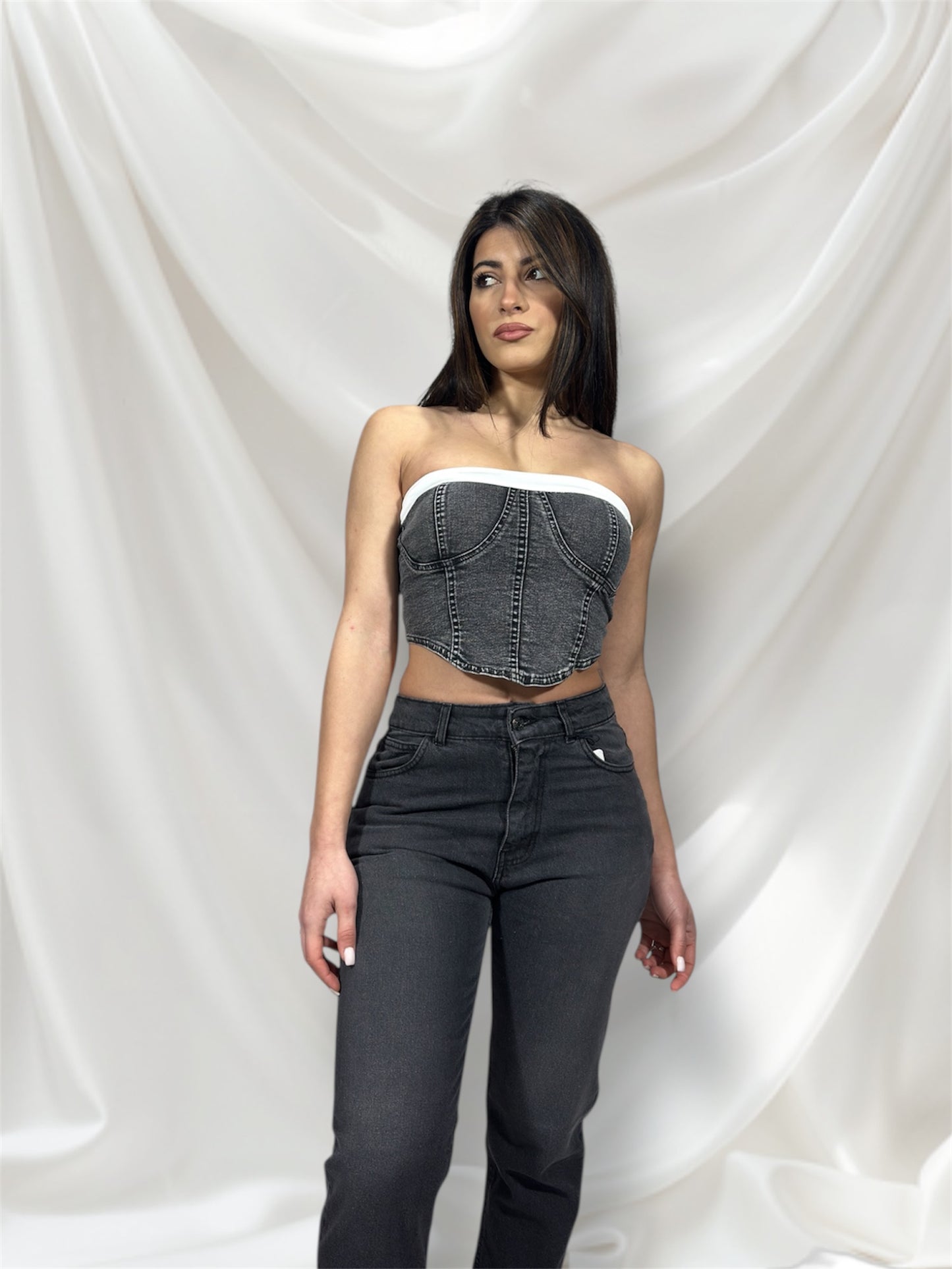 Top denim dark