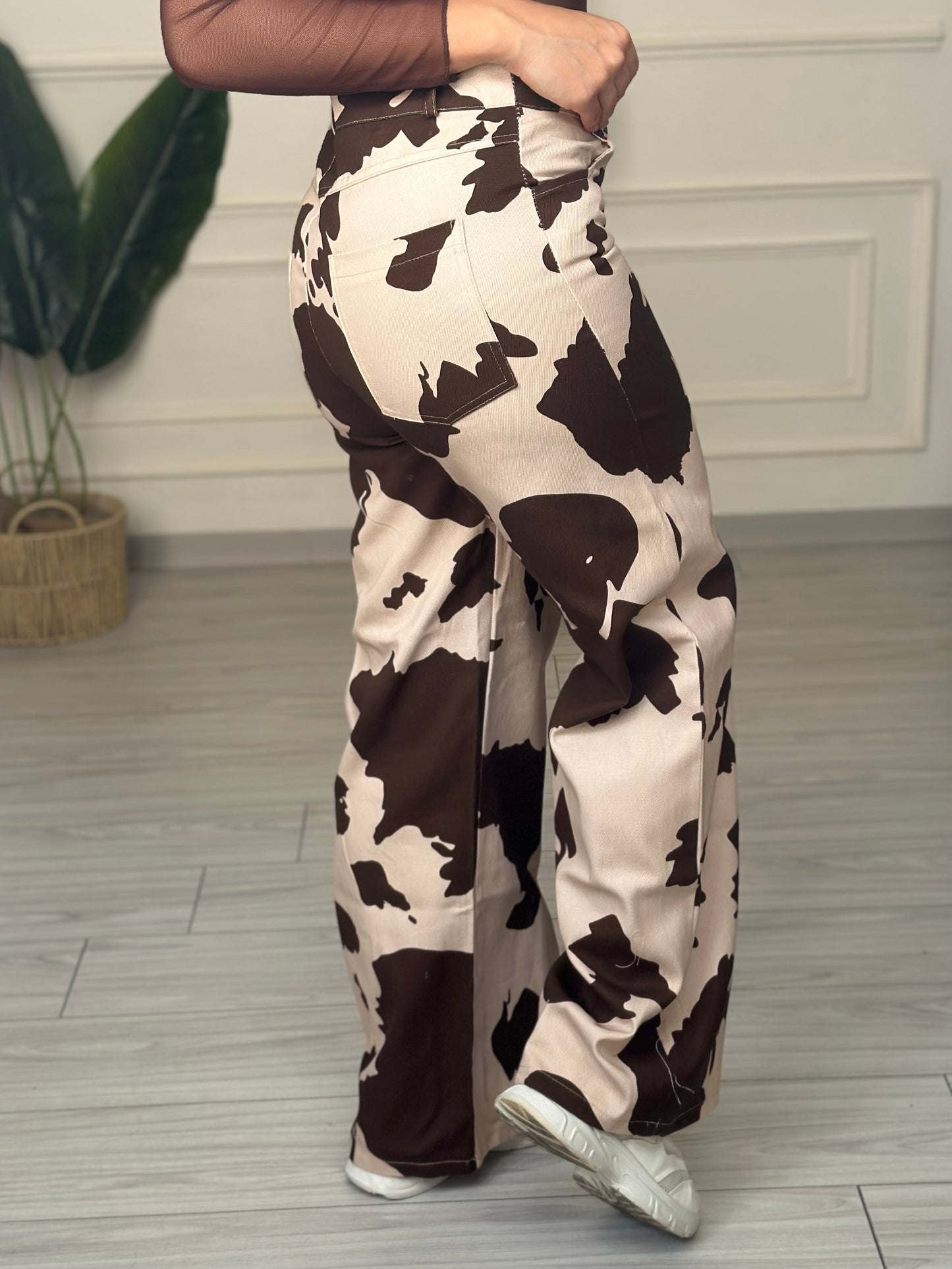 Pantalone cow print
