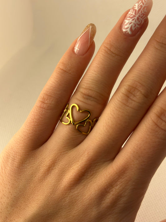 Anello heart style