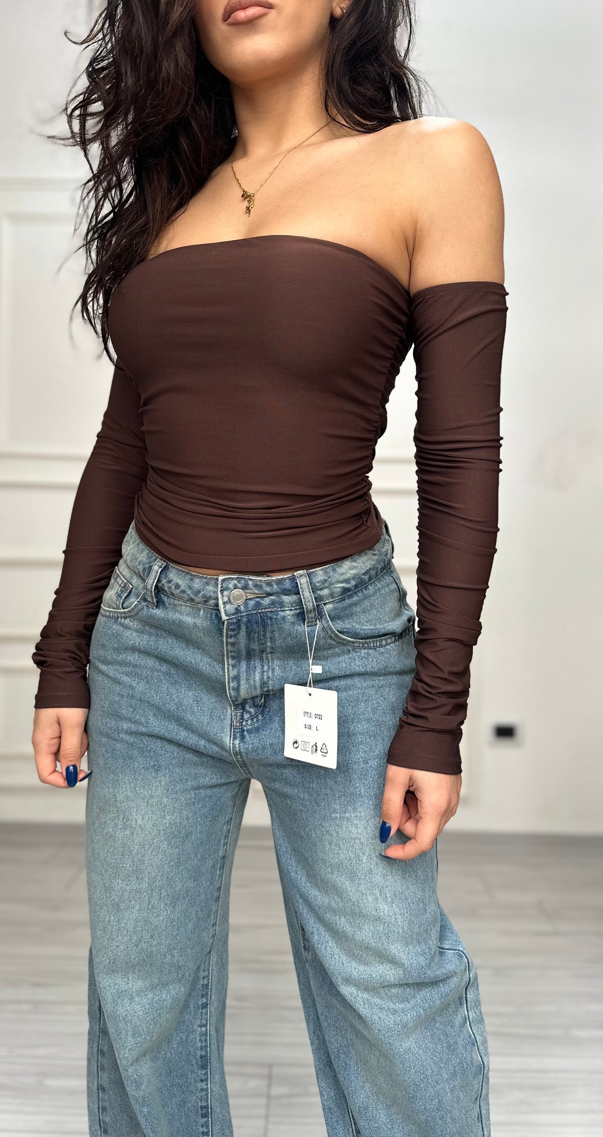 Maglia con manicotti