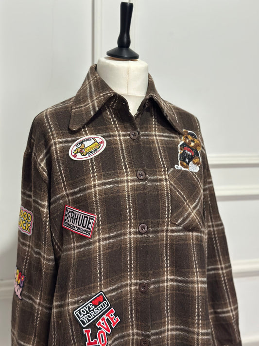 Camicia tartan bear