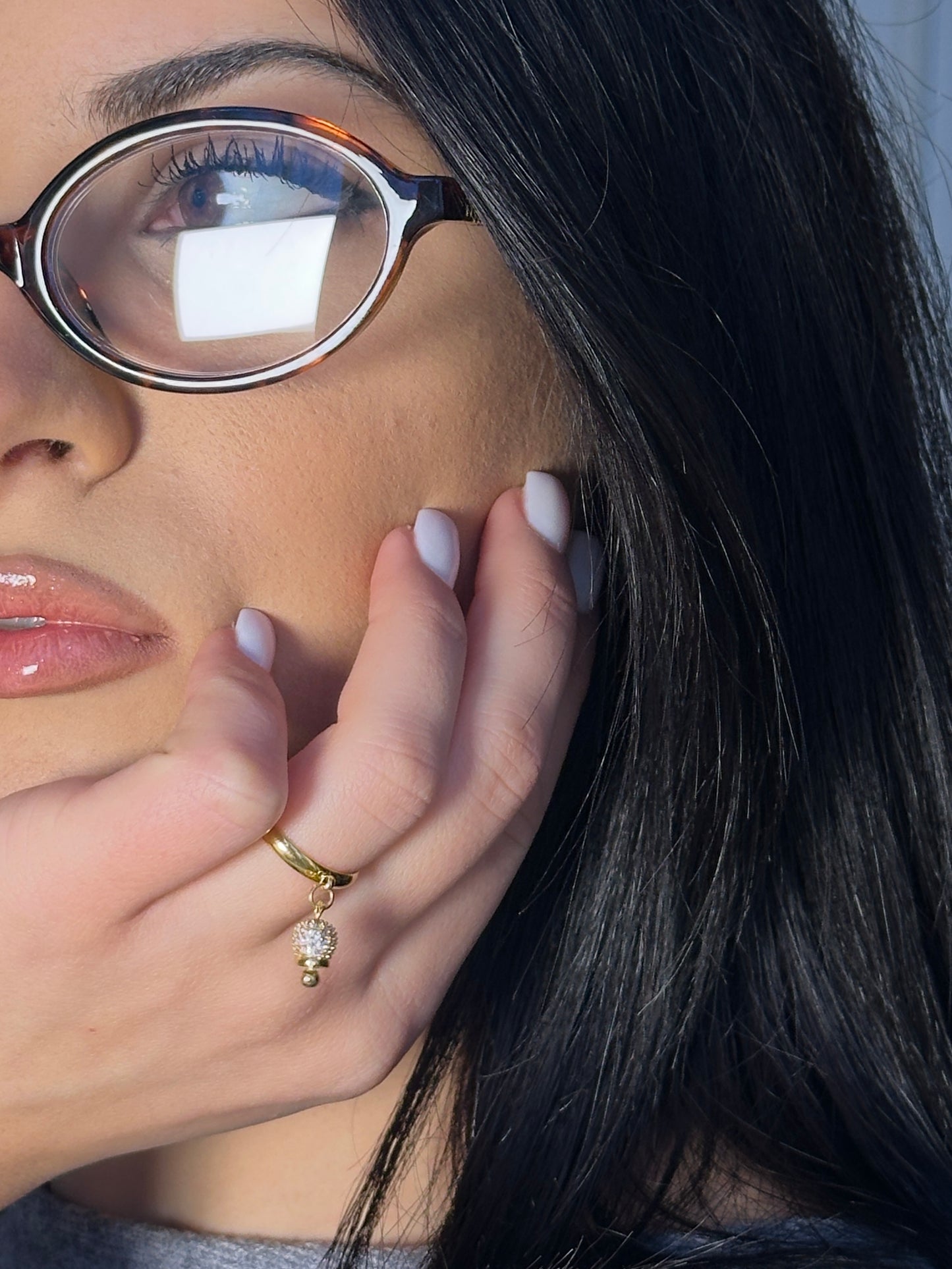 Anello campana strass